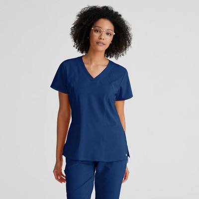Camiseta sanitaria antiarrugas Barco 5105 indigo