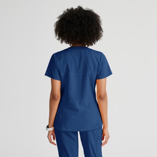Camiseta sanitaria antiarrugas Barco 5105 indigo
