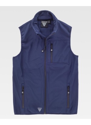 Chaleco de trabajo Workshell doble capa Workteam S9305 Marino