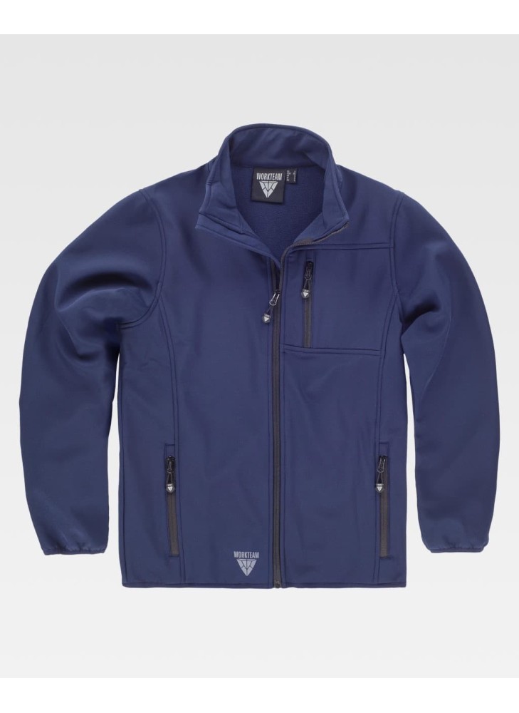Chaqueta Workshell doble capa Workteam S9105 Marino