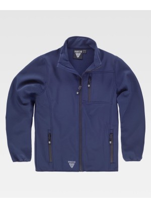 Chaqueta Workshell doble capa Workteam S9105 Marino