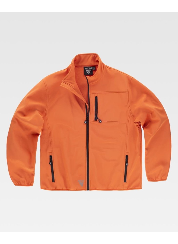 Chaqueta Workshell doble capa Workteam S9105 Naranja