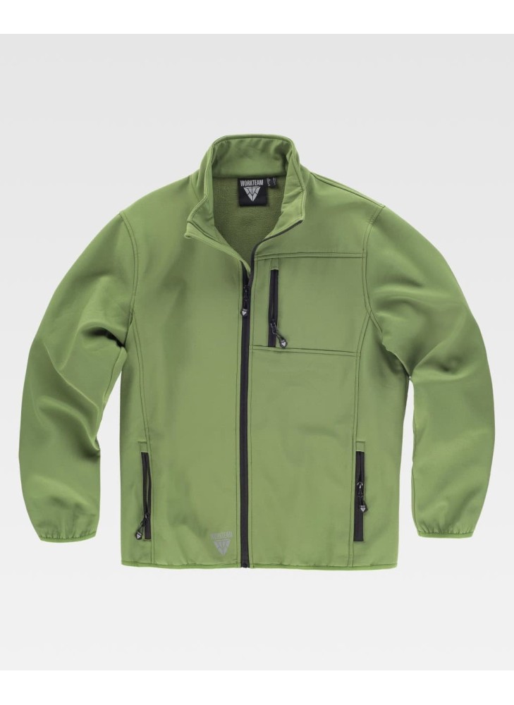 Chaqueta Workshell doble capa Workteam S9105 Verde Kaki