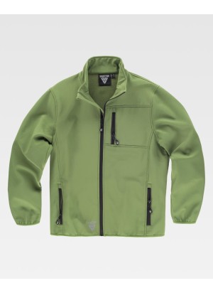 Chaqueta Workshell doble capa Workteam S9105 Verde Kaki