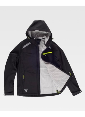 Chaqueta workshell con capucha S7820