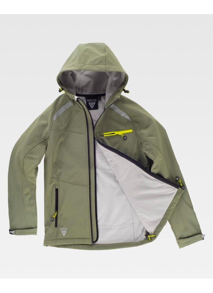 Chaqueta workshell con capucha S7820