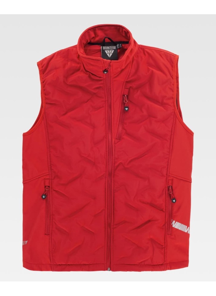 Chaleco Workshell acolchado sin mangas Workteam S7810