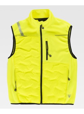 Chaleco reflectante  acolchado sin mangas Workteam S7840 Amarillo