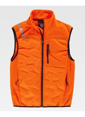 Chaleco reflectante  acolchado sin mangas Workteam S7840 Naranja