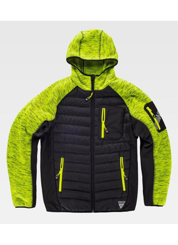 Chaqueta Workshell de punto acolchada con capucha S9475