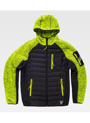 Chaqueta Workshell de punto acolchada con capucha S9475
