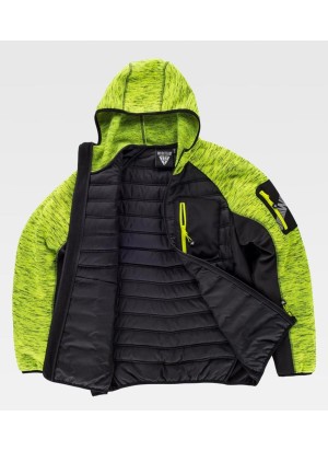 Chaqueta Workshell de punto acolchada con capucha S9475