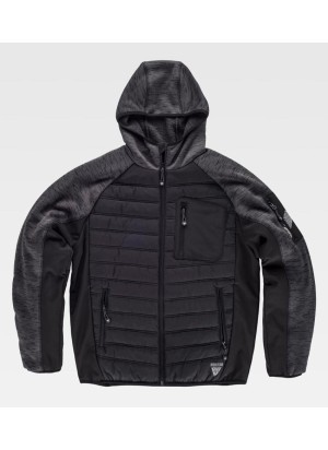 Chaqueta Workshell de punto acolchada con capucha S9475