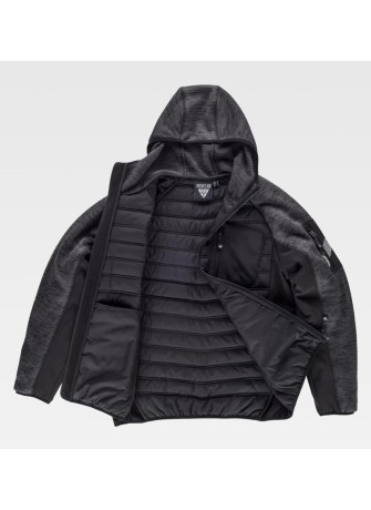 Chaqueta Workshell de punto acolchada con capucha S9475