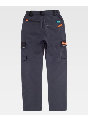 Pantalón multibolsillos elástico de Mujer WF3055
