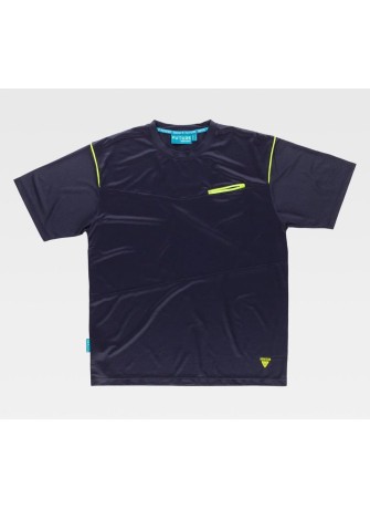 Camiseta técnica manga corta tejido Honecomb Workteam WF3016