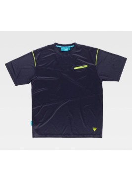 Camiseta técnica manga corta tejido Honecomb Workteam WF3016