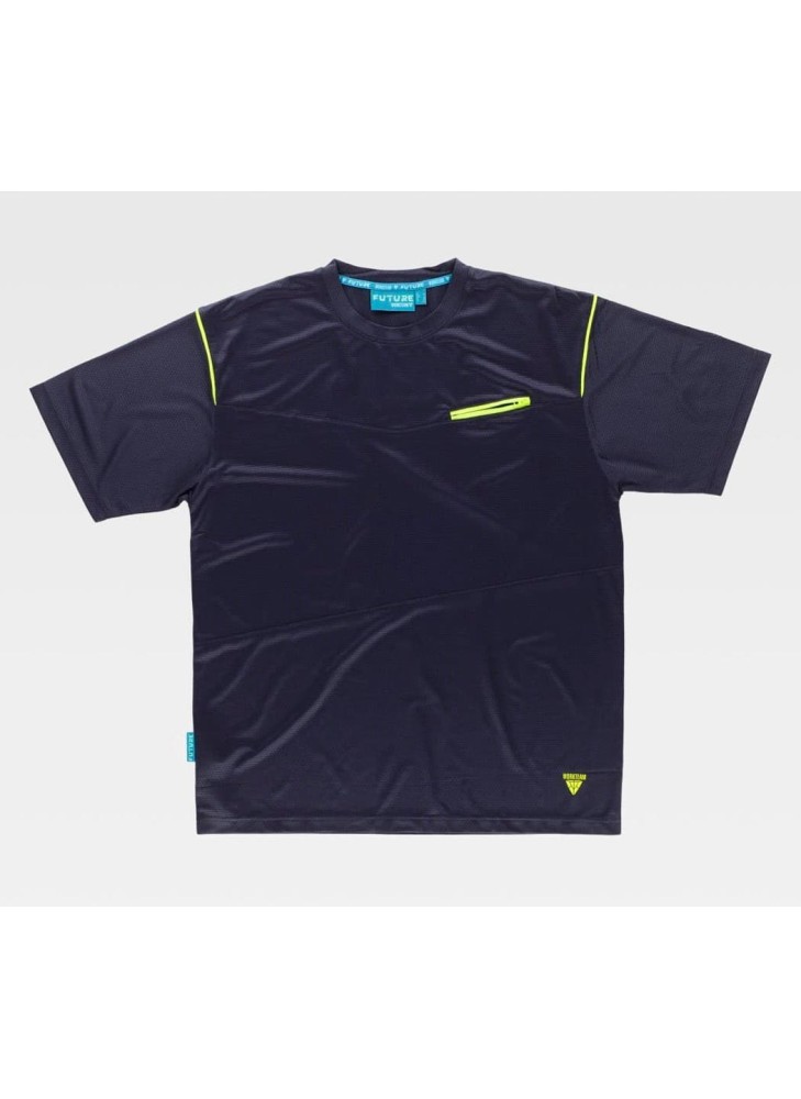 Camiseta técnica manga corta tejido Honecomb Workteam WF3016
