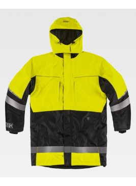 Parka alta visibilidad impermeable y acolchado Workteam C7010