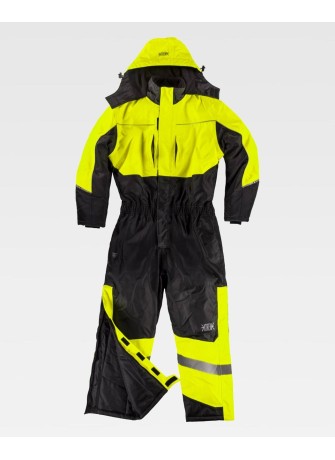 Buzo alta visibilidad impermeable y acolchado Workteam C7020
