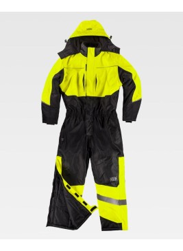 Buzo alta visibilidad impermeable y acolchado Workteam C7020