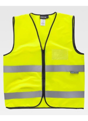 Chaleco reflectante con bolsillo identificador Workteam C3610B