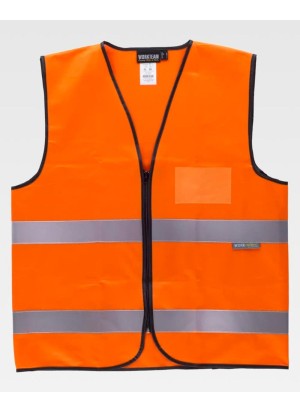 Chaleco reflectante con bolsillo identificador Workteam C3610B