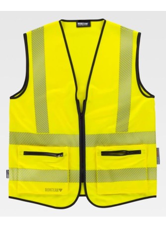 Chaleco alta visibilidad clase 1 con cremallera Workteam C3605