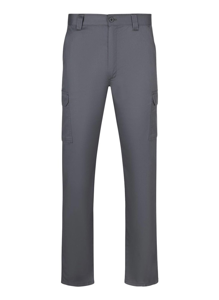 Pantalón de trabajo multibolsillos corte entallado Velilla 103026 Gris
