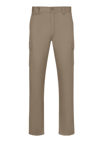 Pantalón de trabajo multibolsillos corte entallado Velilla 103026 Beige