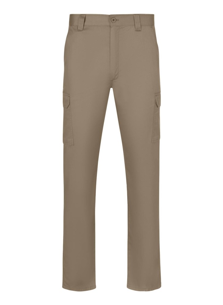 Pantalón de trabajo multibolsillos corte entallado Velilla 103026 Beige