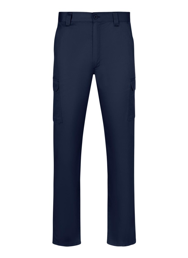 Pantalón de trabajo multibolsillos corte entallado Velilla 103026 navy