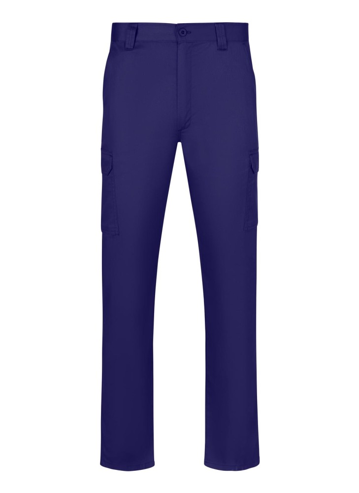 Pantalón de trabajo multibolsillos corte entallado Velilla 103026 Azulina