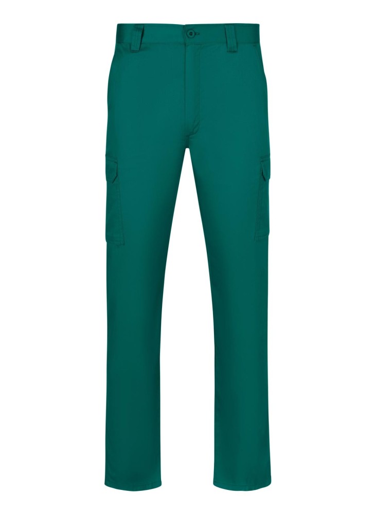 Pantalón de trabajo multibolsillos corte entallado Velilla 103026 verde