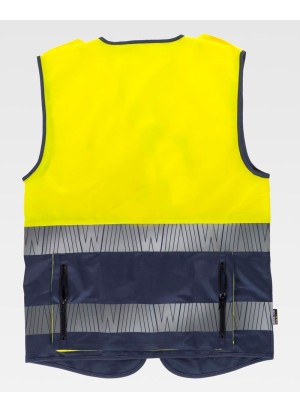 Chaleco reflectante combinado con galoneras Workteam C3608