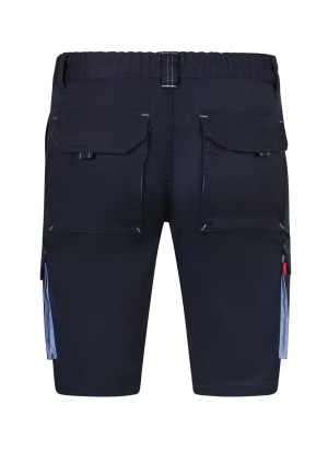 Bermuda de trabajo stretch bicolor multibolsillos
