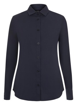 Camisa de trabajo de mujer elastica manga larga Velilla 405019S Azul Navy