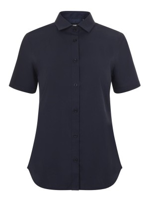 Camisa Stretch mujer cuello italiano y manga corta Velilla 405018S