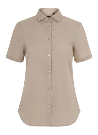 Camisa Stretch mujer cuello italiano y manga corta Velilla 405018S