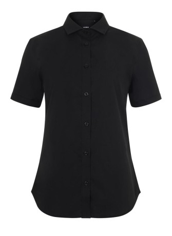 Camisa Stretch mujer cuello italiano y manga corta Velilla 405018S