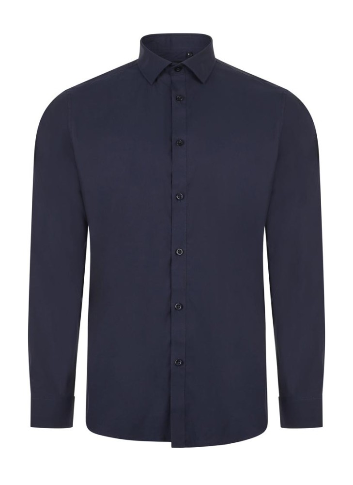 Camisa Stretch cuello italiano y manga larga Velilla 405017S