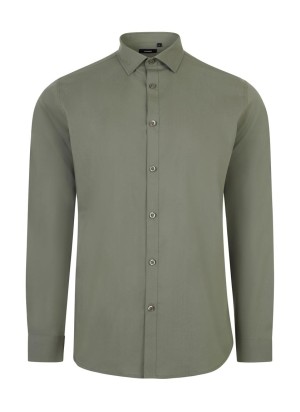 Camisa Stretch cuello italiano y manga larga Velilla 405017S