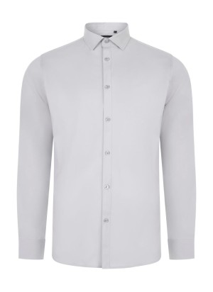 Camisa Stretch cuello italiano y manga larga Velilla 405017S