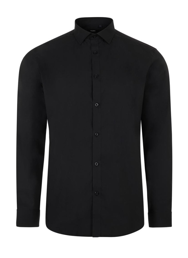 Camisa Stretch cuello italiano y manga larga Velilla 405017S