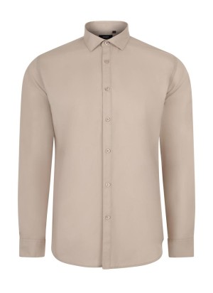Camisa Stretch cuello italiano y manga larga Velilla 405017S