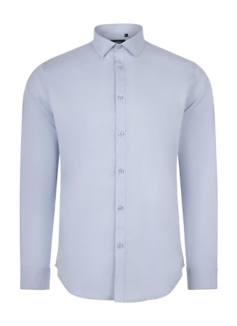 Camisa Stretch cuello italiano y manga larga Velilla 405017S