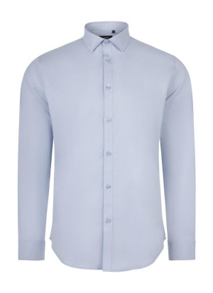 Camisa Stretch cuello italiano y manga larga Velilla 405017S