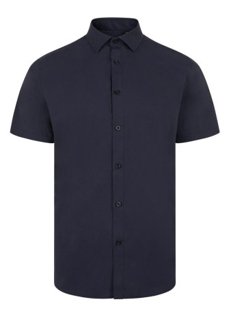 Camisa Stretch cuello italiano y manga corta Velilla 405016S