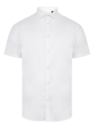 Camisa Stretch cuello italiano y manga corta Velilla 405016S
