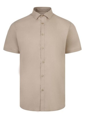 Camisa Stretch cuello italiano y manga corta Velilla 405016S